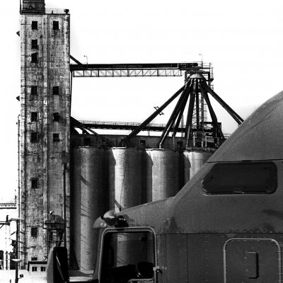 Silos and Truck